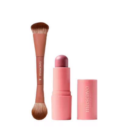 Imagem do produto Kit Mascavo Maquiagem Pincel 01+ Flush Blush Bastão Oak 6G