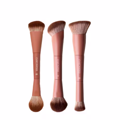 Imagem do produto Kit Mascavo Pro Series Pincel de Maquiagem Duplo - 3 Unidades