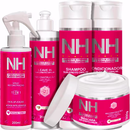 Imagem do produto Belkit NH New Hair - Kit Reconstrução Capilar Completo (5 Produtos)