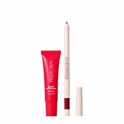 Imagem do produto Kit Mascavo Lip Balm Raspberry 10G+Lapiseira Labial Mauve 0,3G
