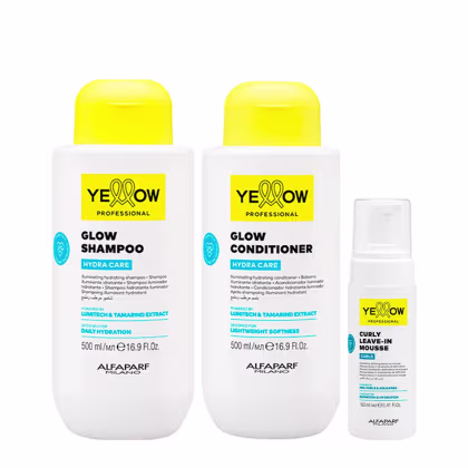 Imagem do produto Kit Yellow Professional Hydra Care Shampoo 500ml + Condicionador 500ml + Leave-In Em Mousse 160ml