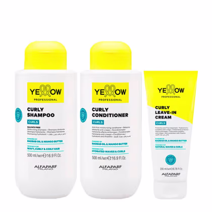 Imagem do produto Kit Yellow Professional Curls Shampoo 500ml + Condicionador 500ml + Leave-In 200ml