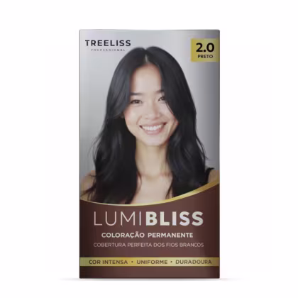 Imagem do produto Coloração Lumi Bliss Treeliss 60g Cor:LUMI BLISS N° 2.0 PRETO