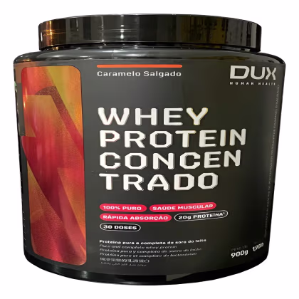 Imagem do produto Whey Protein Concentrado 900g Sabor Caramelo Salgado DUX