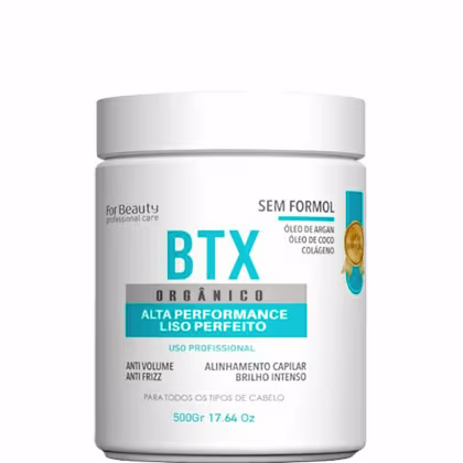 Imagem do produto For Beauty BTX Orgânico - Btox Alta Performance Sem Formol 500g