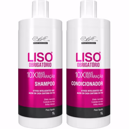 Imagem do produto Belkit Liso Obrigatório - Kit Reparação e Controle do Frizz Salão (2 Produtos)