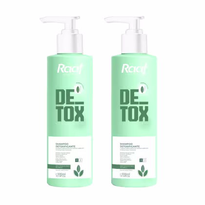 Imagem do produto Kit 2 Shampoo Detox Purificante Raaf Cosmetics - 300ml