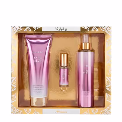 Imagem do produto Kit Pokoloka Luxury Elixir Yara Velvet - Deo Colônia 15ml + Hidratante 240ml + Body Splash 250ml