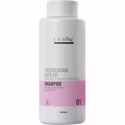 Imagem do produto La'Mine Cronograma Capilar - Shampoo HNR 500ml