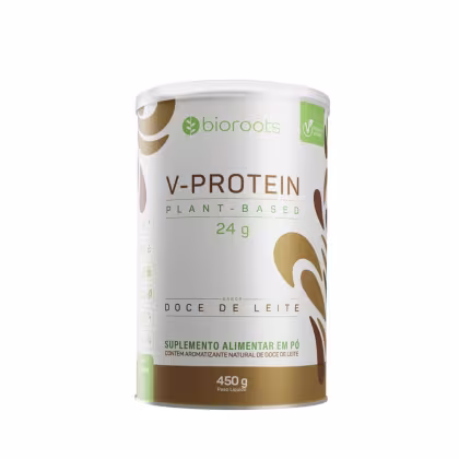 Imagem do produto Bioroots Proteína V-protein Plant Based Doce de Leite 450g