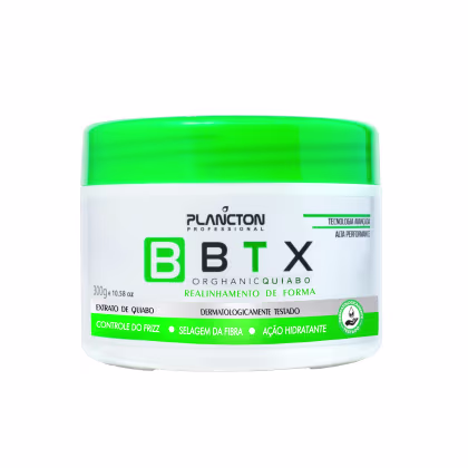 Imagem do produto Botox Capilar- BTX Quiabo Orghanic - Redução De Volume Plancton Profissional - 100g