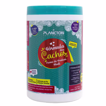 Imagem do produto Creme para Pentear Cabelos Caheados Multi - Fórmula dos Cachos Plancton Profissional - 1Kg