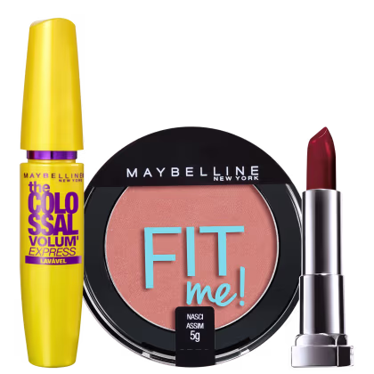 Imagem do produto Kit Maybelline Maquiagem Vermelho Matte (3 Produtos)