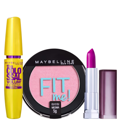 Imagem do produto Kit Maybelline Maquiagem Rosa Matte (3 Produtos)