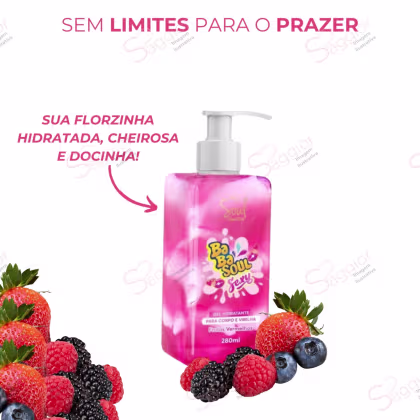 Imagem do produto Gel Hidratante Sexy Beijável para Virilha Frutas Vermelhas Soul