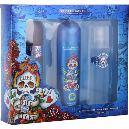 Imagem do produto Perfume Masculino Cuba Wild Heart Edt Spray 100 Ml & Pós- Barba Corporal 200