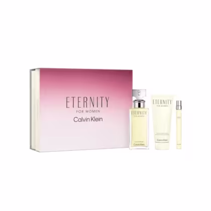 Imagem do produto Conjunto Eternity for Woman Calvin Klein Feminino - Perfume Eau de Parfum 100ml + Body Lotion 100ml + Travel Size 10ml
