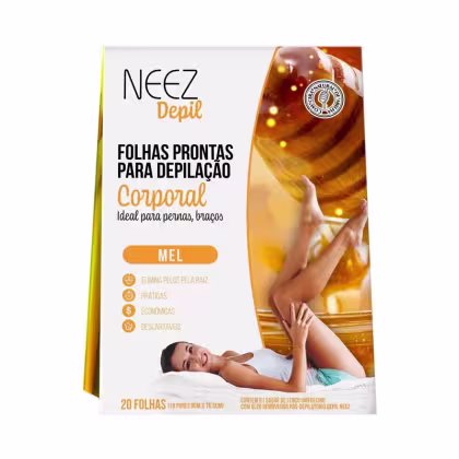 Imagem do produto NEEZ DEPIL FOLHAS DEPILATORIA CORPORAL MEL 20UN