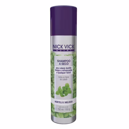 Imagem do produto Nick & Vick Nutri Hortelã e Melissa - Shampoo a Seco 150ml