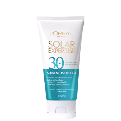 Imagem do produto L'Oréal Paris Solar Expertise Supreme Protect 4 FPS 30 - Protetor Solar Corporal 120ml