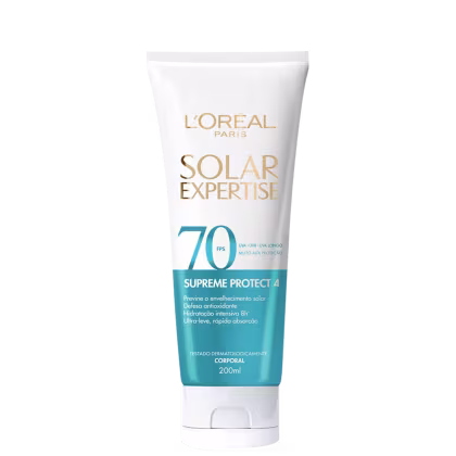 Imagem do produto L'Oréal Paris Solar Expertise Supreme Protect 4 FPS70 - Protetor Solar Corporal 200ml