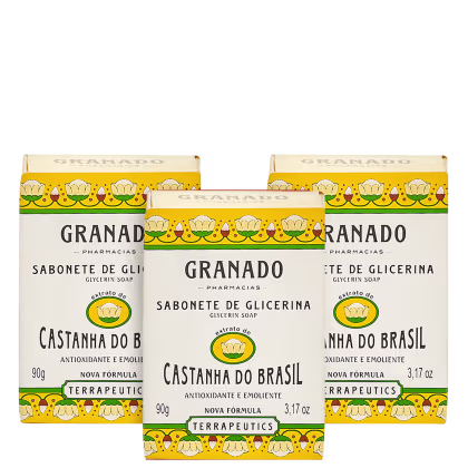 Imagem do produto Kit Granado Terrapeutics Castanha do Brasil de Glicerina (3 Unidades)