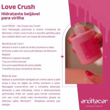 Imagem do produto Love Crush Momozin Creme Hidratante Beijável Para Virilha e Corpo 7 em 1 Feitiços