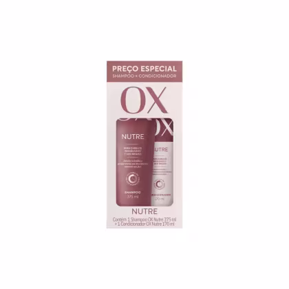 Imagem do produto KIT OX SHAMPOO 375ML+CONDICIONADOR 170ML NUTRE