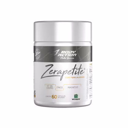 Imagem do produto Zerapetite - fenilalanina +vitamina B6 + Magnésio + cromo - 60 cápsulas veganas