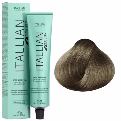 Imagem do produto Coloração Itallian Color Sem Amônia 60g 8.1 Loiro Claro Cinza