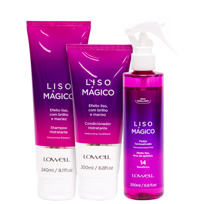 Imagem do produto Kit Lowell Keeping Liss Liso Mágico Intenso (3 Produtos)