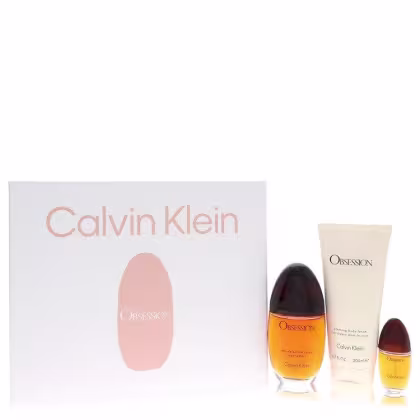 Imagem do produto Perfume Feminino Obsession Calvin Klein Kit Presente 100 Ml EDP+200 Ml Loção Corporal+15 Ml Mini Edp Spray