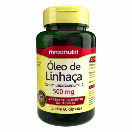 Imagem do produto Óleo de Linhaca 500 mg Maxinutri 60 Capsulas