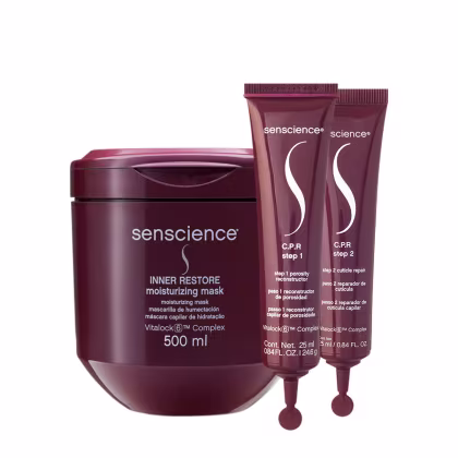 Imagem do produto Kit Senscience Inner Restore Máscara 500g e C.P.R. Ampola (2 produtos)