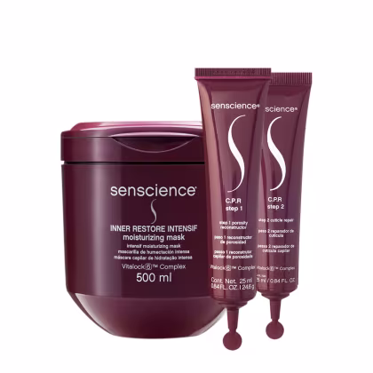 Imagem do produto Kit Senscience Inner Restore Intensif Máscara 500g e C.P.R. Ampola (2 produtos)