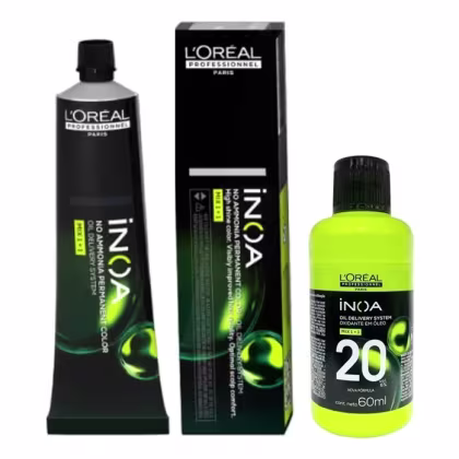 Imagem do produto Inoa Tintura 60Gr + Mini Oxidante 60ML - 5.0 - castanho  claro- Coloração Loreal