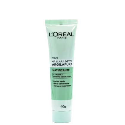 Imagem do produto L'Oréal Paris Argila Pura Detox Matificante - Máscara Facial 40g