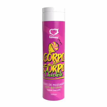 Imagem do produto Óleo de Massagem Hot Corpo a Corpo Beijável Sexy Fantasy - Chiclete
