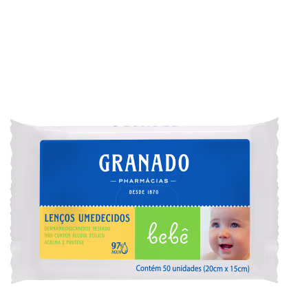 Imagem do produto Granado Bebê Tradicional - Lenços de Limpeza (50 Unidades)