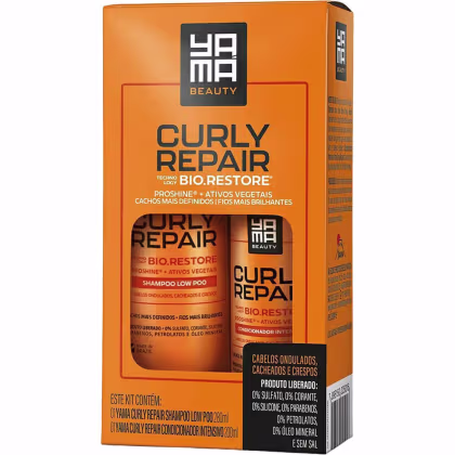 Imagem do produto Yamá Curly Repair - Kit Cabelos Cacheados Duo Box (2 Produtos)