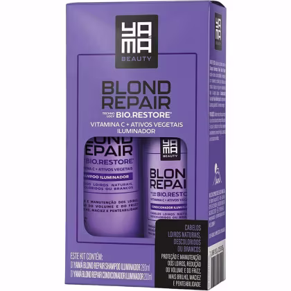 Imagem do produto Yamá Blond Repair - Kit Iluminador Cabelos Loiros Duo Box (2 Produtos)
