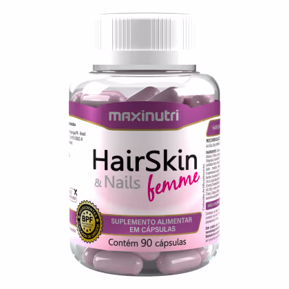 Imagem do produto HairSkin Femme Biotina e Minerais  Maxinutri 90 Cápsulas