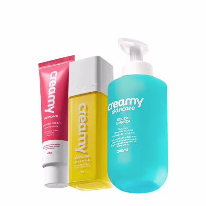 Imagem do produto Kit Creamy Skincare Gel de Limpeza Calming Cream Ácido Lático (3 produtos)