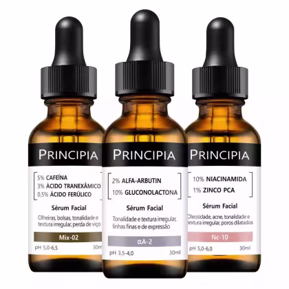 Imagem do produto Principia Kit  Anti-Manchas Trio Sérum Mix-02 + Sérum Alfa- Arbutin + Sérum Niacinamida