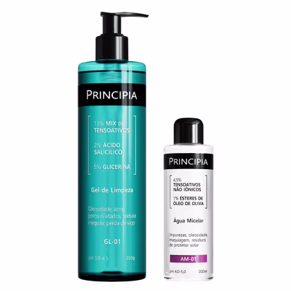 Imagem do produto Principia Kit DOUBLE CLEASING ÁGUA MICELAR + GL-01