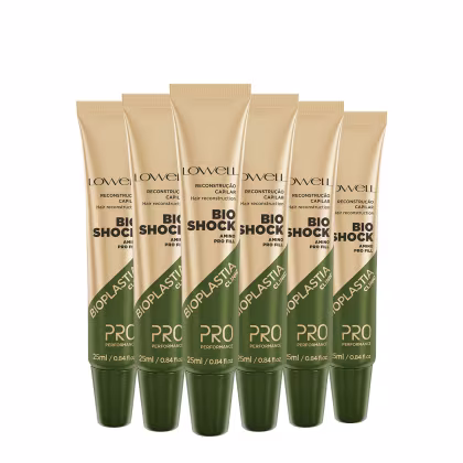 Imagem do produto Kit Lowell Bioplastia Clinic Bio Shock Tratamento Reconstrutor Extra (6 unidades)