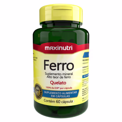 Imagem do produto Ferro 100% IDR  Maxinutri com 60 Cápsulas