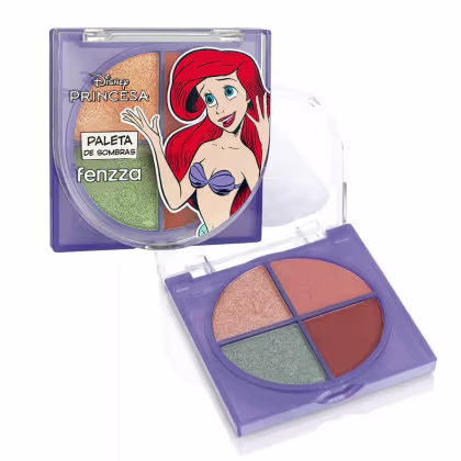 Imagem do produto Paleta Quarteto de Sombras Princesas Fenzza - Ariel