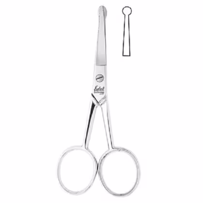 Imagem do produto Tesoura Edel Solingen para Remover Pelos de Nariz 9cm