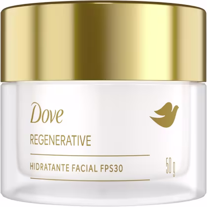 Imagem do produto Dove Regenerative Hidratante Facial FPS 30 50g Com Proteção UVA UVB, Ação Antissinais, Hidratação Diária
